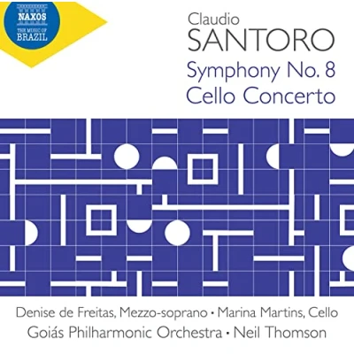 Imagen de Claudio Santoro: Symphony No. 8; Cello Concerto