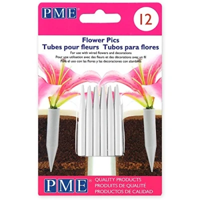 Imagen de PME Tubos para Flores Pequeños, Paquete de 12