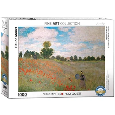 Imagen de EuroGraphics The Poppy Field by Claude Monet Rompecabezas, Multicolor, 48 x 68 cm (6000 0826)
