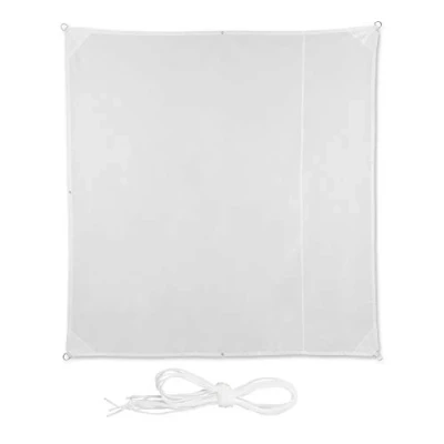 Imagen de Relaxdays Toldo Vela Impermeable con Protección UV, Blanco, 2 x m