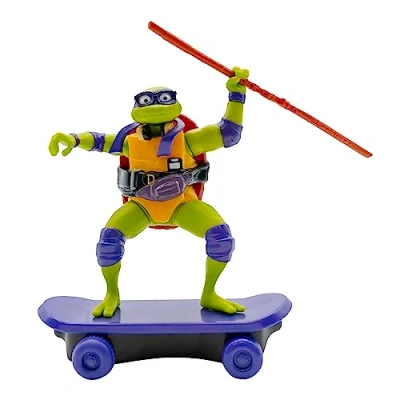 Imagen de TMNT Tortugas Ninja Adolescente Mutante Tortuga Donatello de Mutant Mayhem Sewer Shredders, Edición Película Juguetes y Regalos para Niños 3 Años o Más