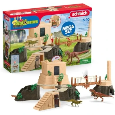 Imagen de schleich 42656 Megaset Conquista del templo de dinosaurios, a partir 5 años, DINOSAURS playset, 169 piezas