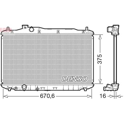 Imagen de DENSO DRM40105 Radiador, refrigeración del motor 671 370 16 HONDA: CIVIC 8 Hatchback