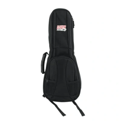 Imagen de Gator Cases MiZone Folk 4G Style gig bag para Soprano Ukulele con correas ajustables mochila (GB UKE SOP)