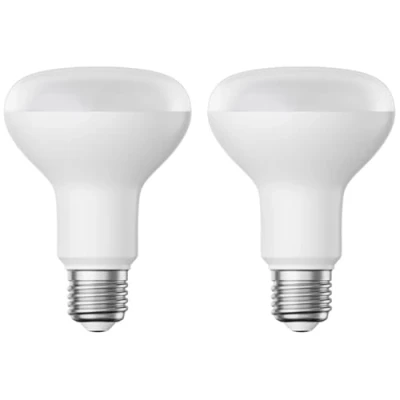 Imagen de ledscom.de 2 unidades Bombilla LED E27, R80, blanco cálido (2700 K), 10 W, 935 lm, mate