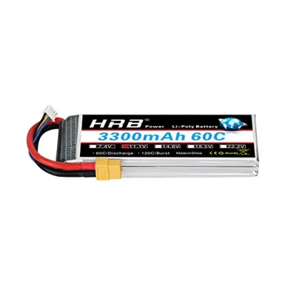 Imagen de HRB 11.1V 3300mAh 3S 60C Lipo RC Batería con Enchufe XT60 para Racing Avión Helicóptero Coche Camión Barco TR Slash dji F450 F550 Phantom Flame Kyosho Truck