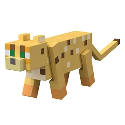 Imagen de Mattel Minecraft Ocelot Personajes de Figura acción, Multicolor (HDV56)