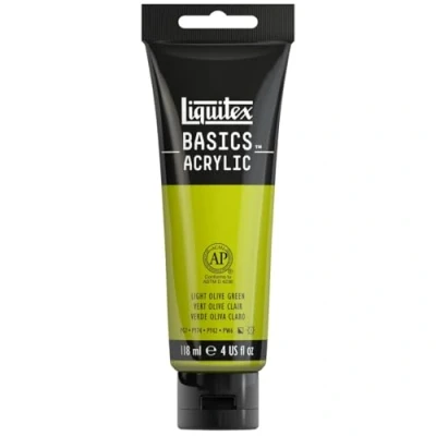 Imagen de Liquitex Basic Acrylic Tubo de Pintura Acrílica, 118 ML, Verde (Verde Oliva Claro Nuevo)