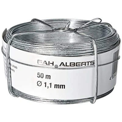 Imagen de Alberts 530044 Bobina de alambre, Galvanizada, Ø del alambre 1,1 mm, Longitud 50 m