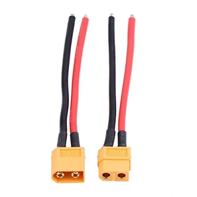 Imagen de 2 Set XT60 Hembra Macho Cable, Adaptador de Conector 14AWG Silicone Cable Wire RC Accesorio