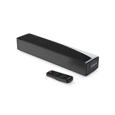 Imagen de Oakcastle SB40 Barra de Sonido TV Soundbar Bluetooth 60W 2.0 Estéreo Altavoces Sound Bar HDMI 40cm Compacto PC Kit Montaje en Pared y Mando a Distancia Incluidos