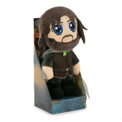 Imagen de Play by The Lord of Rings Peluches El Señor de los Anillos 28cm Aragorn Frodo Gandalf Gollum Legolas Edición Coleccionista Calidad Super Soft (con Caja Presentación, Aragorn)