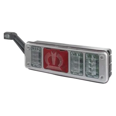 Imagen de HELLA Piloto posterior &quot;Krone&quot; LED 24V montaje exterior/atornillado ECE/ADR/GGVS/sin SAE Color de tulipa: transparente Conector: EasyConn Macho izquierda 2VP 340 960 231