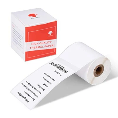 Imagen de Etiqueta Phomemo M110, 50x80 mm Etiquetas autoadhesivas para impresoras de M110/M200/M120/M220, adhesivas térmicas multiuso imprimibles