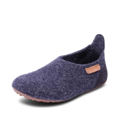 Imagen de Bisgaard Basic Wool, Mocasines Unisex Niños, Azul, 22 EU