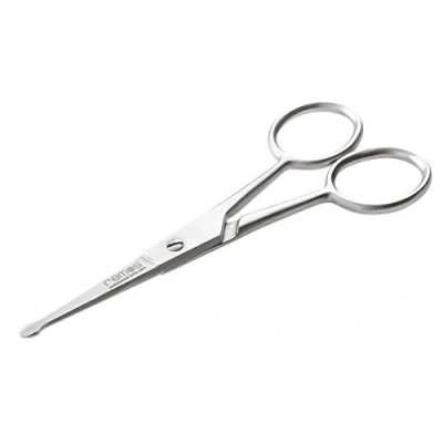 Imagen de REMOS Tijeras para pelos de la nariz con punta redonda acero inoxidable 11,5 cm