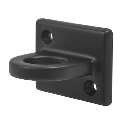 Imagen de Danieli Store Suporte de Pared Negro para Postes Separadores 50x35x40cm Ganchos Cordones Clips Receptores en Muro cuerda separadora (Negro)