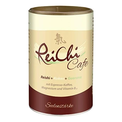 Imagen de Dr. Jacob&#039;s Café Soluble Reichi Vegano con Seta Reishi, Extracto de Guaraná y Ginseng Enriquecido Magnesio Vitamina B12 I Energizante Sin Glúten Lactosa ni Soja Lata 400 g 80 tazas