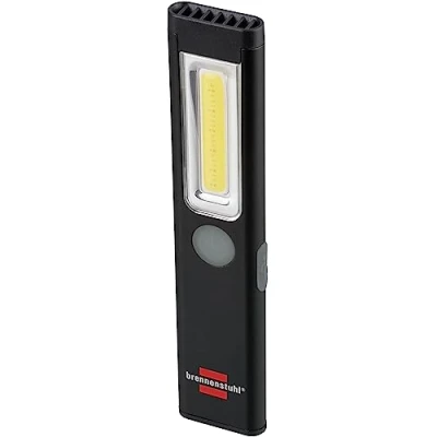 Imagen de Brennenstuhl linterna LED recargable PL 200 AC/linterna con COB (200lm, incl. cable de carga USB C, hasta 12h autonomía, taller imán y clip)