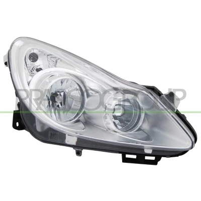Imagen de PRASCO OP0344901 Faros derecha H7, H1 cromo con servomotor para reg. alcance luces OPEL: Corsa D Hatchback