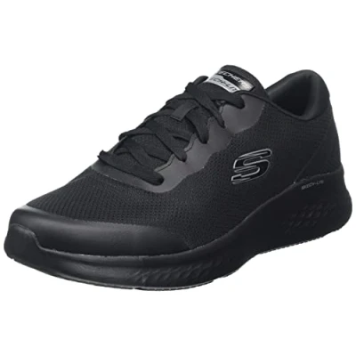 Imagen de Skechers 232591 BBK, Zapatillas Hombre, Borde Duraleather de Malla Negra, 41.5 EU