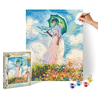 Imagen de Schipper Pintura por número Lady with a Parasol, Color Blanco, Medium (Noris Spiele 609130759)