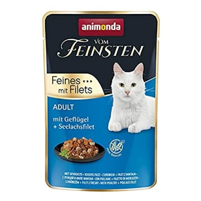 Imagen de Comida húmeda para Gatos Animonda PETFOOD Cat 85G V.Feinsten Aves de Corral, Filete Mintaja Sachetka / 18