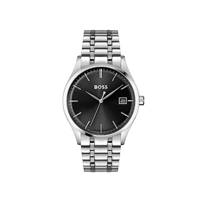 Imagen de BOSS Commissioner Reloj silvercoloured/black, Hombre, Talla: One Size, Silver coloured/black