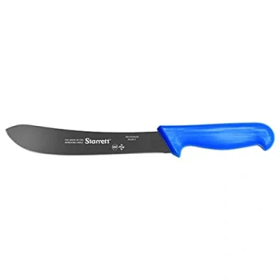 Imagen de Starrett Professional Steak Knife BKL606 8 Narrow Curved 8&quot; (200mm) Ultra Razor Sharp Kitchen Chef&#039;s Blue Handle Stainless Steel Meat Cutting Blade