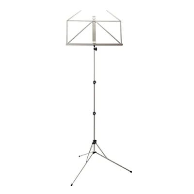 Imagen de K&amp;M 101 Atril negro extensible 65 122 cm base y soporte de metal plegable