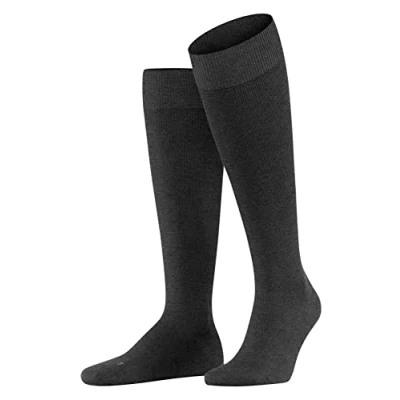 Imagen de FALKE Energizing Wool M KH lana algodón con compresión 1 par, Calcetines largos Hombre, Gris (Anthracite Melange 3080), 47 48