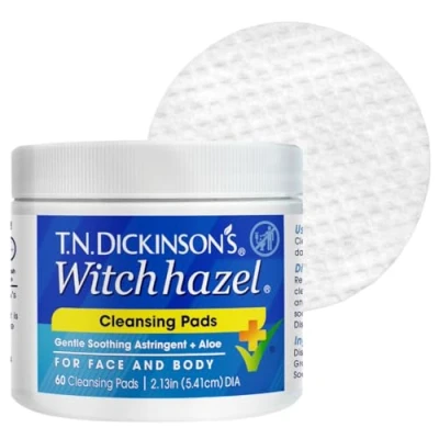 Imagen de Witch Hazel Cleansing Pads de TN Dickinson, 60 Dickinson marcas