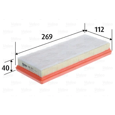 Imagen de VALEO 585219 Filtro de aire 40 112 269 Cartucho filtrante SMART: Fortwo I Coupé, II Cabrio