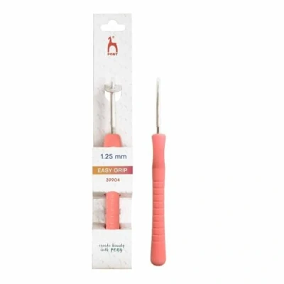 Imagen de Aguja de crochet Pony Easy Grip acero 1,25 mm 1 pieza