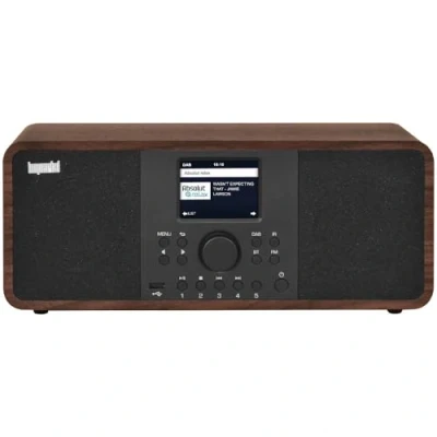 Imagen de Imperial DABMAN i205 Radio por Internet/Dab+ (2 x 15 W, Servicios de Streaming, Bluetooth, Web, FM, Pantalla a Color, Control aplicación, Despertador), Aspecto Madera