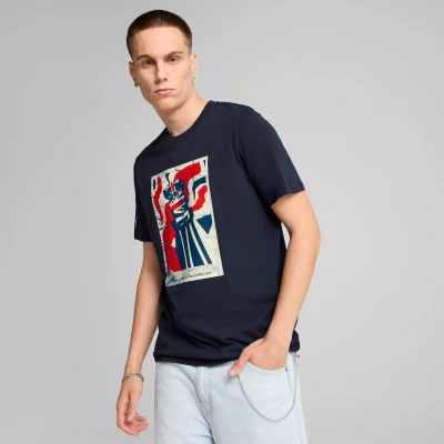 Imagen de Puma Camiseta estampada, Talla: XL, Deep navy