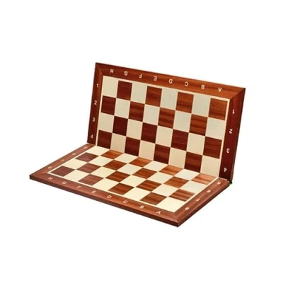 Imagen de Master of Chess Tablero Ajedrez Madera Profesional Torneo 48 cm Hecho a Mano y Intarsia Grande Juego de para Niños Adultos Staunton NO.5
