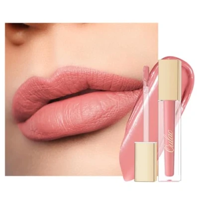 Imagen de OULAC Pintalabios Líquido Mate Larga Duración Color Intenso &amp; Cobertura Total Fórmula Cremosa Sin Transferencia Enriquecido con Aceite de Rosa Vegano 4,5ml,M29 Angel Kiss