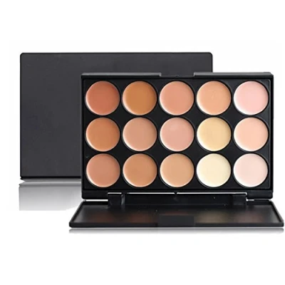 Imagen de FantasyDay® 15 Colores Corrector Camuflaje Paleta de Maquillaje Cosmética Crema #2 Perfecto para Sso Profesional y Diario