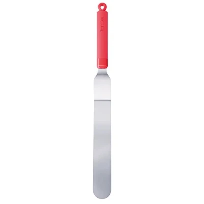 Imagen de Terraillon Access Espátula acodada. Herramienta de Uso Profesional y doméstico. Aro suspensión. Express Your Chef. Acero Inoxidable/Silicona, cítricos