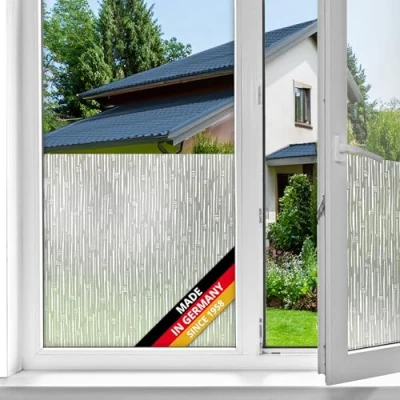 Imagen de d c fix vinilo adhesivo para cristales ventanas Japonesa estático premium opaco translúcido privacidad decorativo mampara de ducha baño lámina pegatina 67,5 cm x 1,5 m