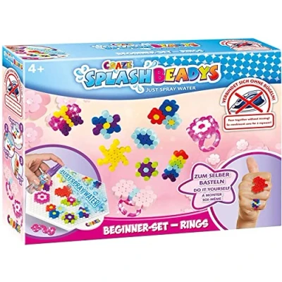 Imagen de Craze Splash Beadys kit manualidades joyeria, Perlas de agua colores hazlo tu mismo, niños collares, anillos, pulseras, Cuentas sin plancha, 17852