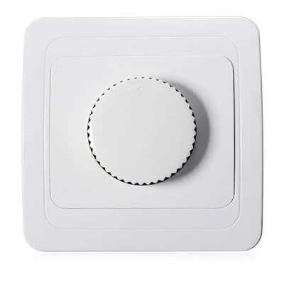 Imagen de interruptor regulador de intensidad LED con bordes traseros, moderno luz, modulador panel pared