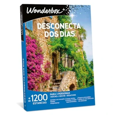 Imagen de WONDERBOX Caja Regalo DESCONECTA Dos DÍAS 1300 estancias Rurales para Personas en haciendas, masías, Casas inolvidables, hoteles Plena Naturaleza