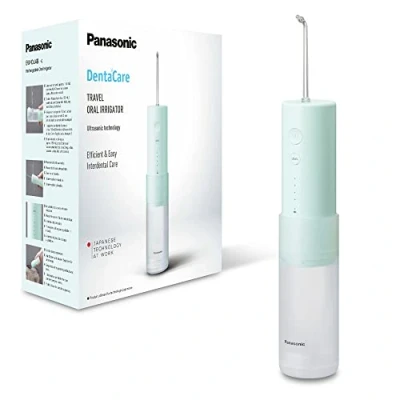 Imagen de Panasonic EW DJ4B, Ducha Bucal de Viaje, Recargable con Tecnología Ultrasonidos, Depósito Agua 150 ml, Carga Rápida en 1 Hora