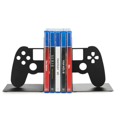 Imagen de Balvi Soporte Videojuegos Joypad Color Negro Sujetador de para Estanteria con Forma Ma