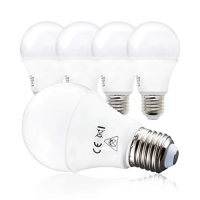 Imagen de Bombillas LED E27 Ecológico, 9W Equivalente a 75W, Luz Blanca cálida 2700K 806LM, 230V, Set de 5