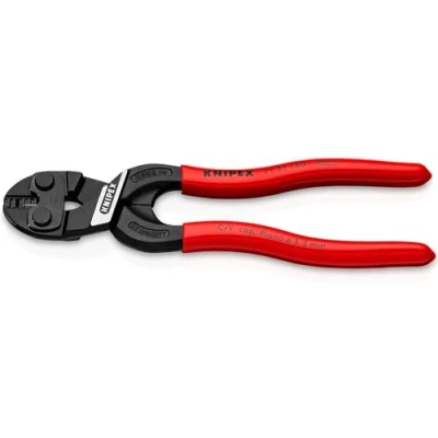 Imagen de Knipex CoBolt® S Cortabulones compactos con muesca en el filo de corte negro atramentado, recubiertos plástico 160 mm 71 31