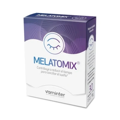 Imagen de Vaminter, Melatonina Melatomix, Contribuye a Conciliar el Sueño, 100% Natural con Extractos Vegetales de Lúpulo, Amapola California, Pasiflora y Cereza Phyto Melatonina, 30 Cápsulas