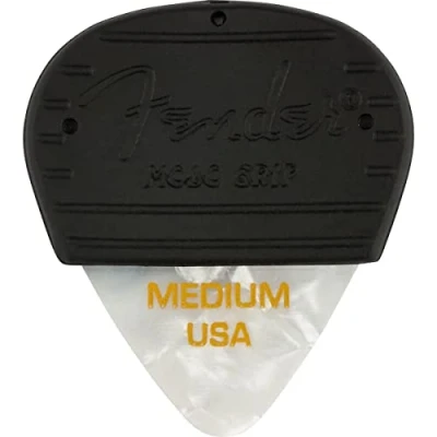 Imagen de Fender Mojo Grip Piquetas de celuloide, talla M, paquete 3 unidades, color blanco